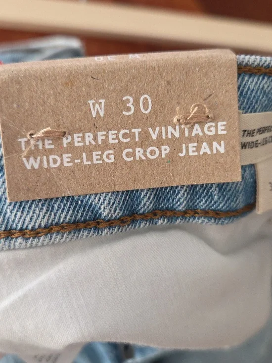 NWT Madewell The Perfect Vintage Wide-Leg Crop Jean, Size 30 - Picture 10 of 13